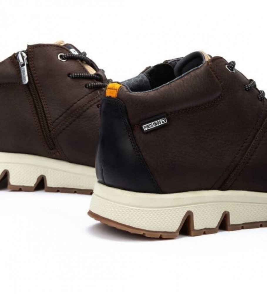Botas esportivas Pikolinos Ferrol M9U-8069Noc1 em couro, marrom olmo