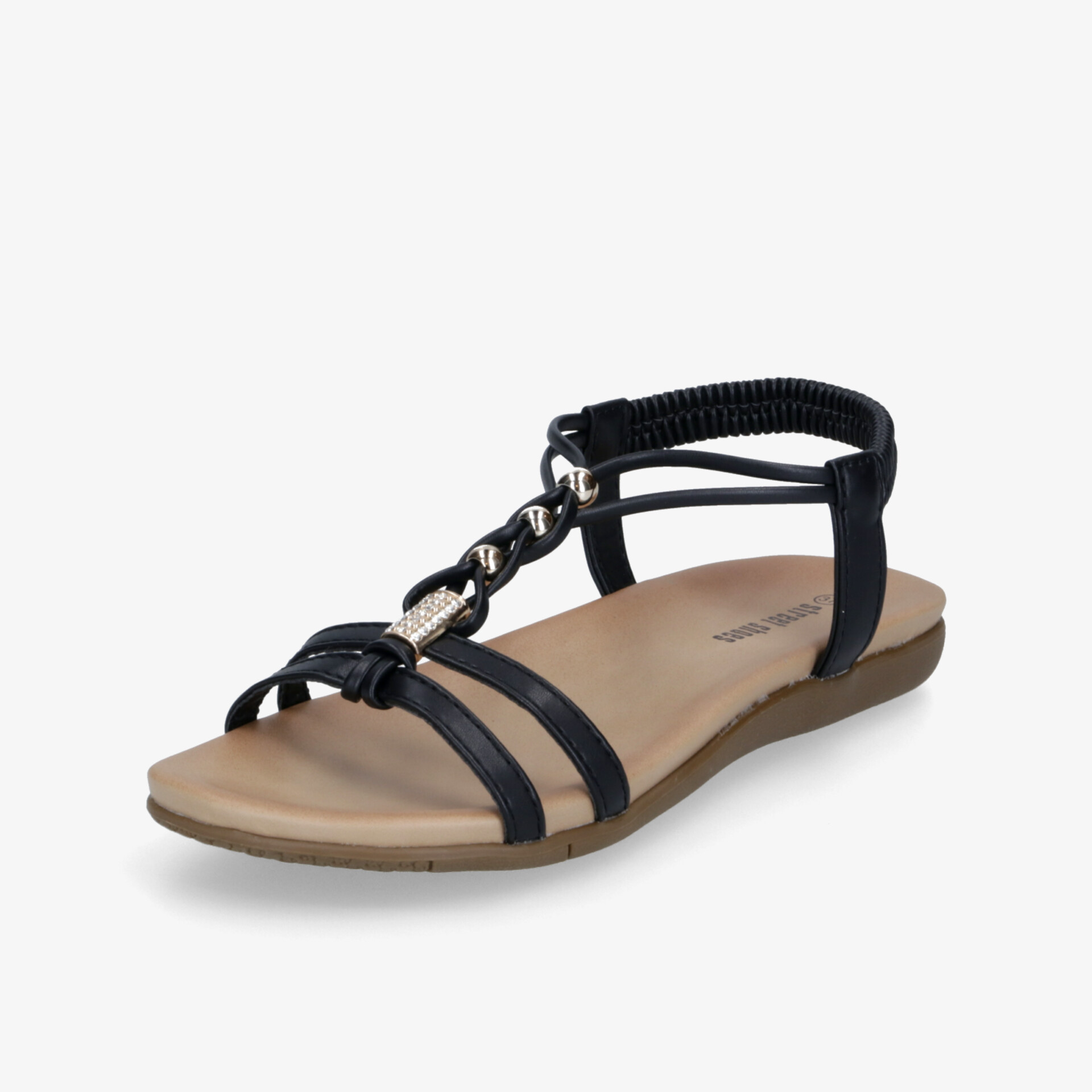street shoes Damen Riemchensandalen schwarz