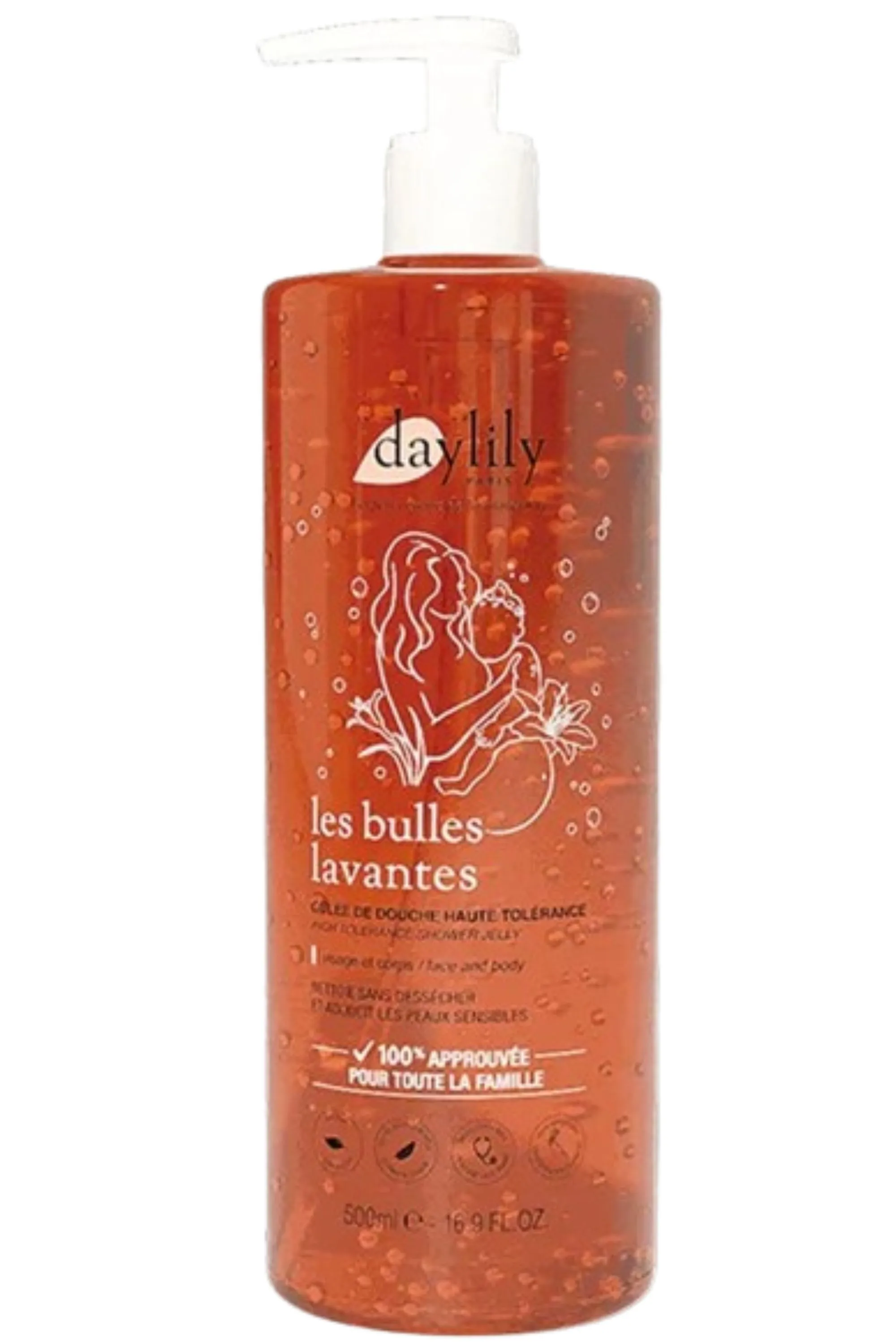 Daylily Paris Gelée de douche bébé et femme enceinte Les Bulles Lavantes-500 ml