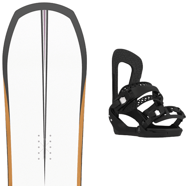 Pack snowboard SALOMON ASSASSIN + Fix