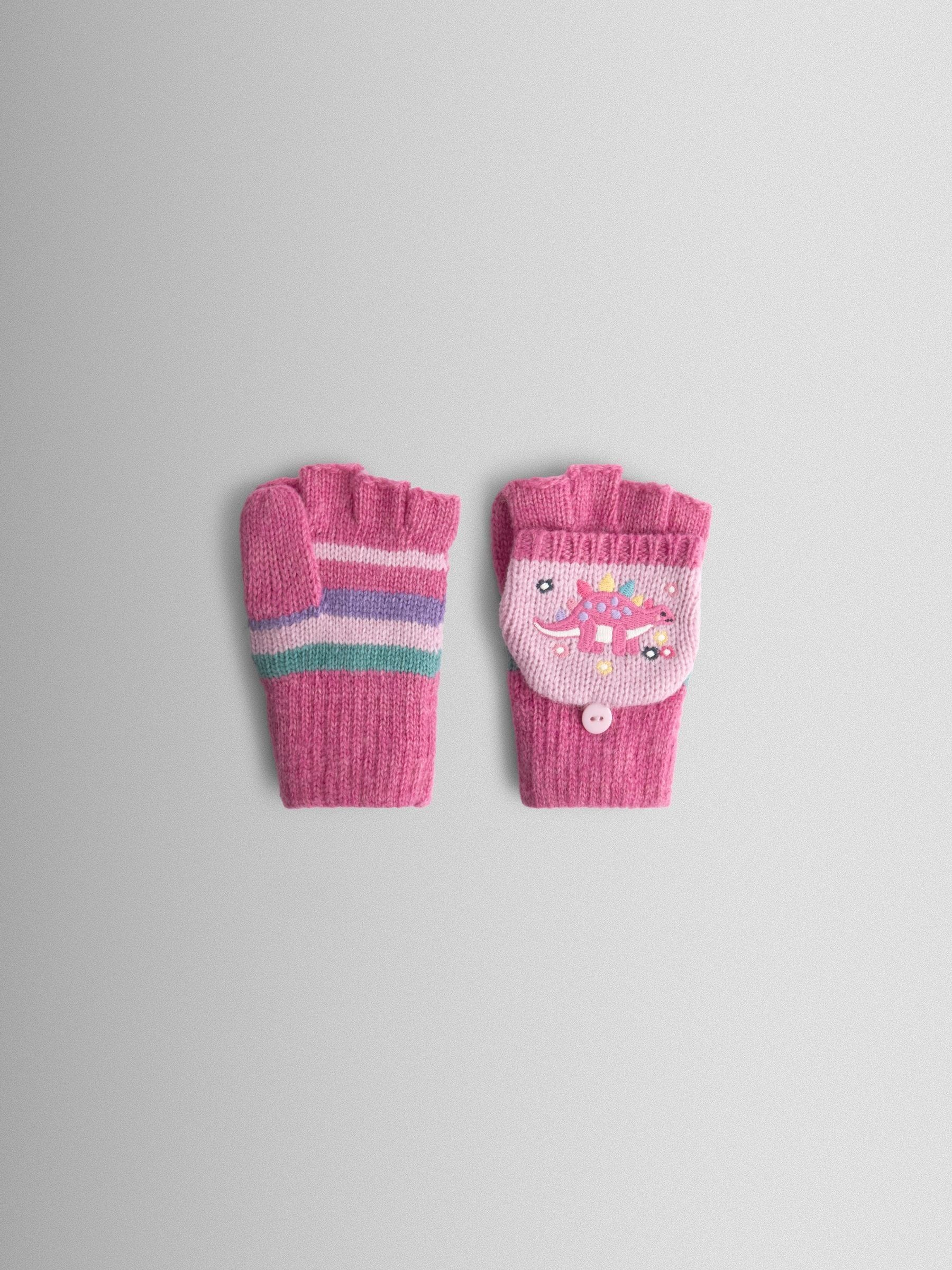 Roze met dinoprint - JoJo Maman Bébé Gloves