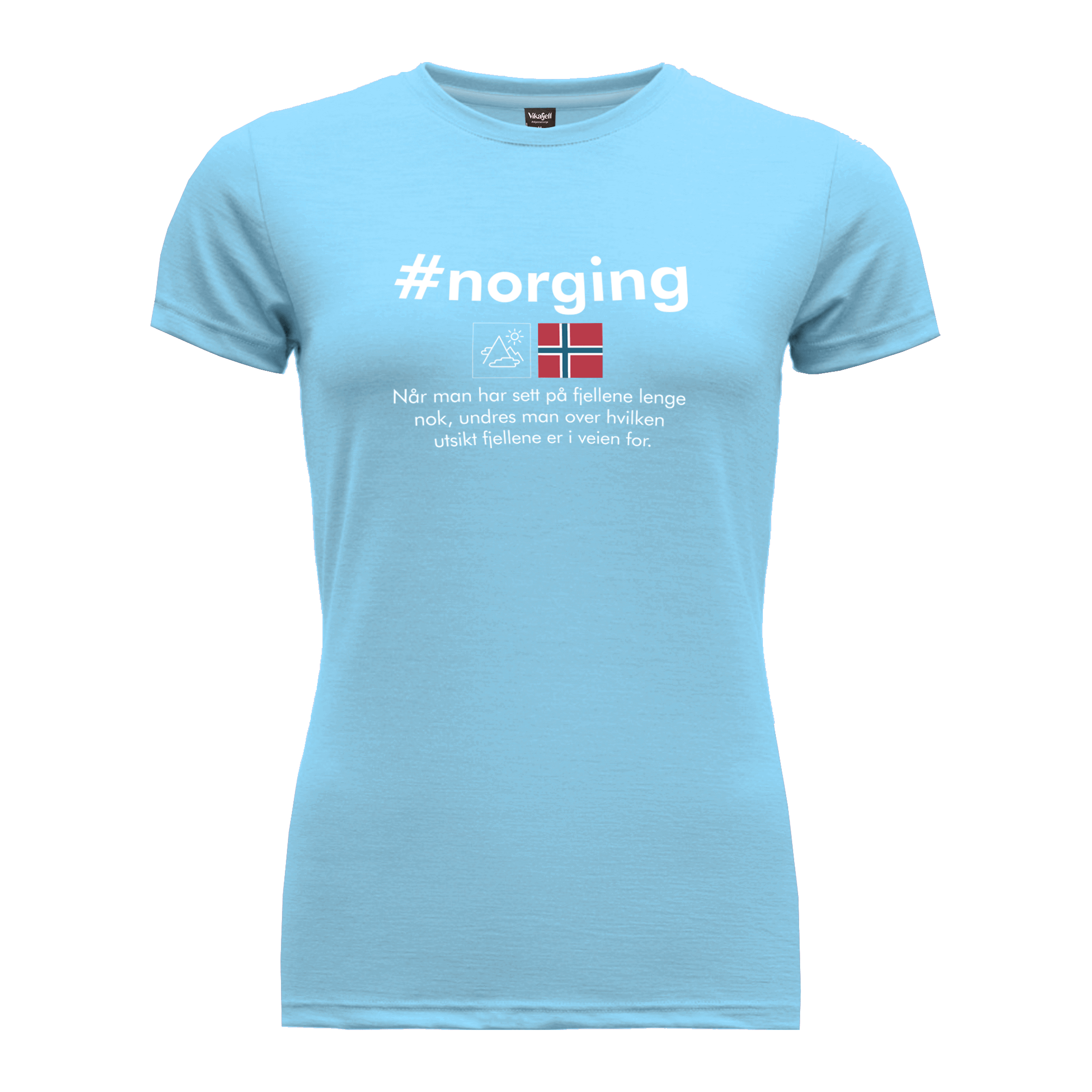 Vikafjell Morgedal #norging T-skjorte Dame - Fritid og bomull