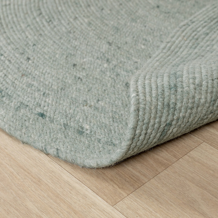 Rond wollen vloerkleed - Wise Groen No. 411