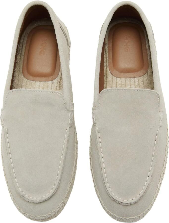 Mango Man suède espadrilles beige