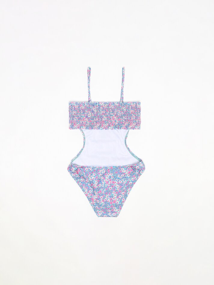 Conjunto de maiô e elástico de cabelo - Verde Piscina