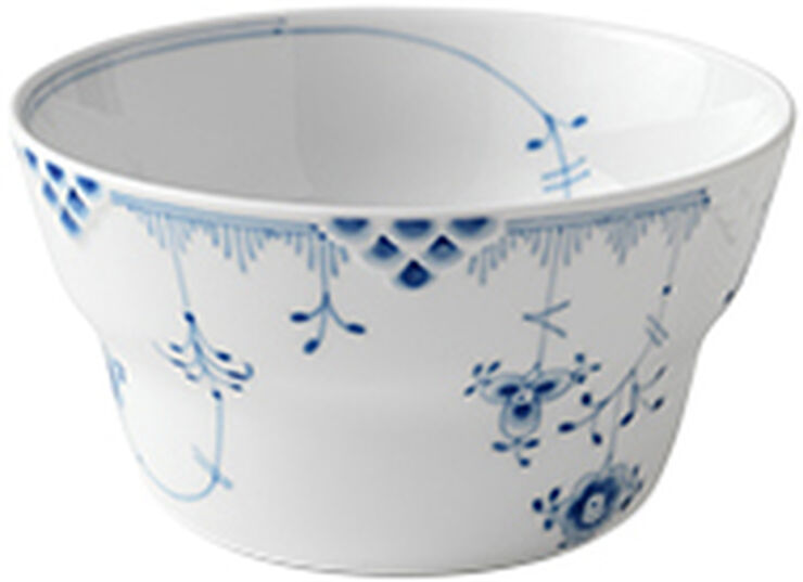 Royal Copenhagen Blå Elements 65 cl. skål Hvid, blå