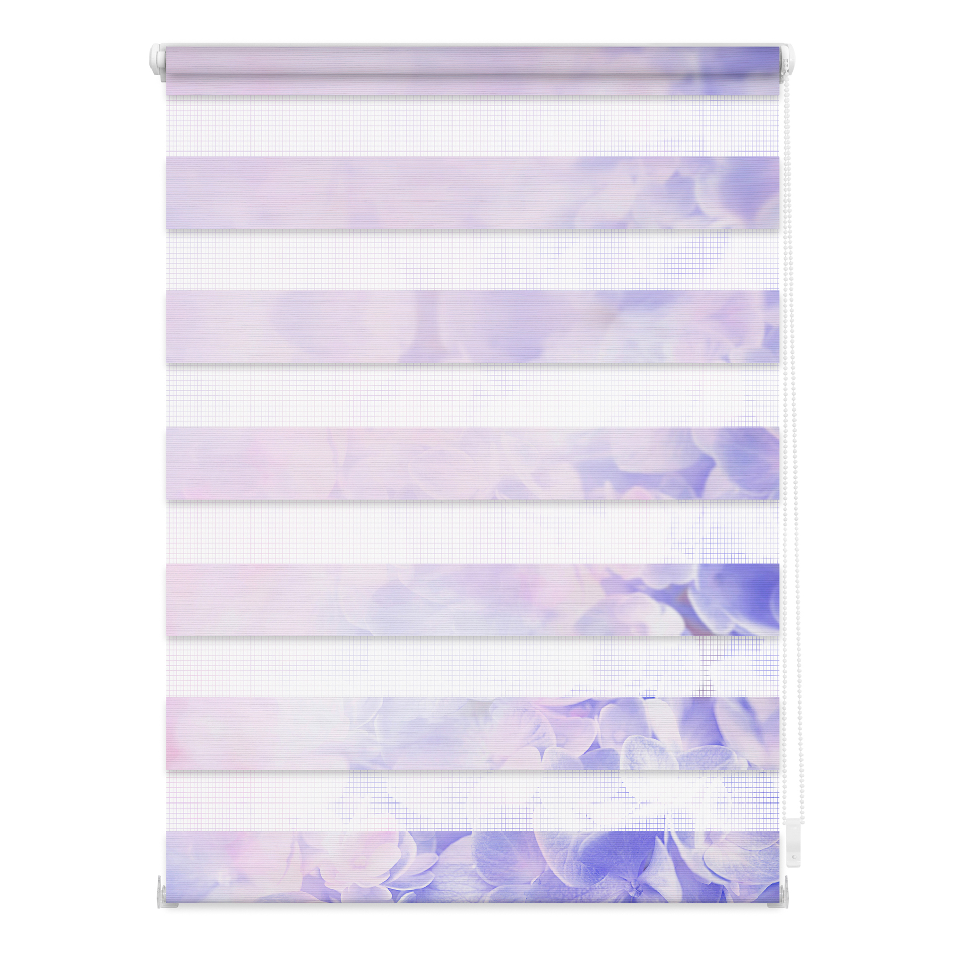 LICHTBLICK Doppelrollo HORTENSIE - lila - 45x150 cm