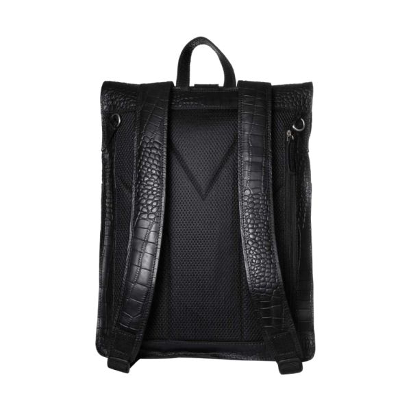 Mozz Bags Wild Ones Gobi Rugzak Croco Black