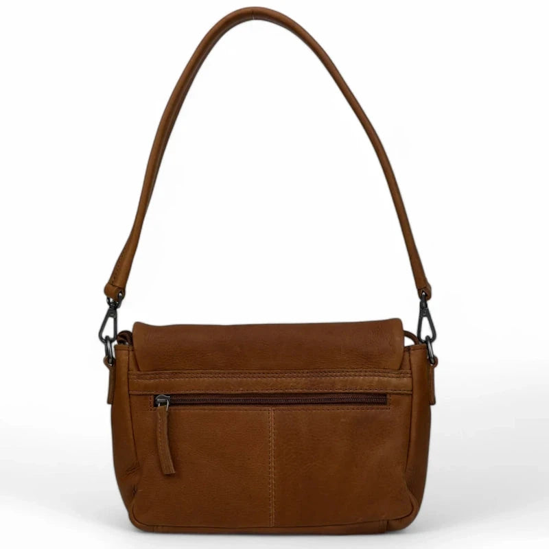 DSTRCT Preston Park Flap Bag Cognac