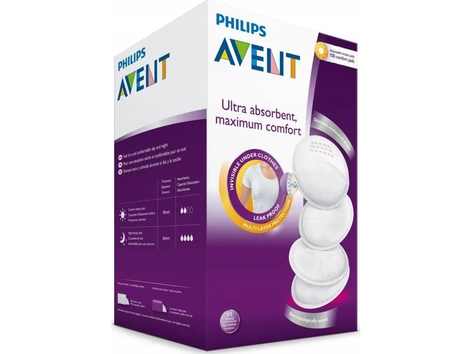 Philips AVENT SCF254/13, Brystskaller, Rund, Kina, 13 cm, Polymer, Hvid
