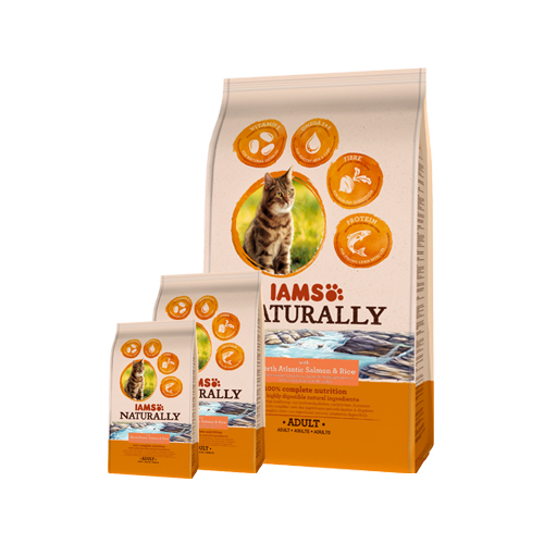 IAMS Naturally Cat - Salmon & Rice