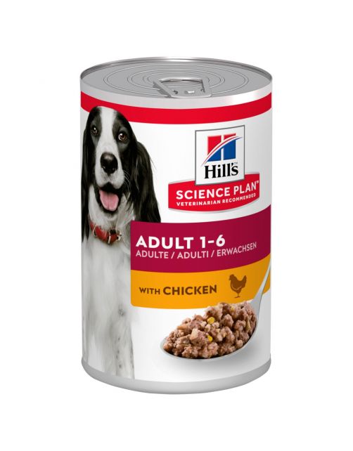 Hill's Canine Blik Adult - Hondenvoer - Kip 370 g