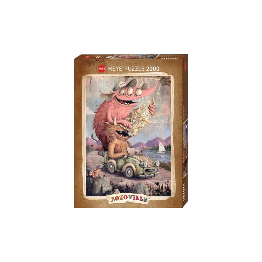 Puzzle - Zozoville -Road Trippin -2000 Pièces - Occasion