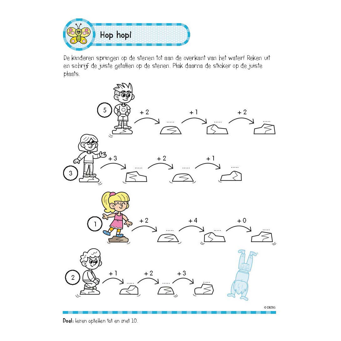 Oefenboek met Stickers - Leuke Rekenoefeningen (6-7 jaar)