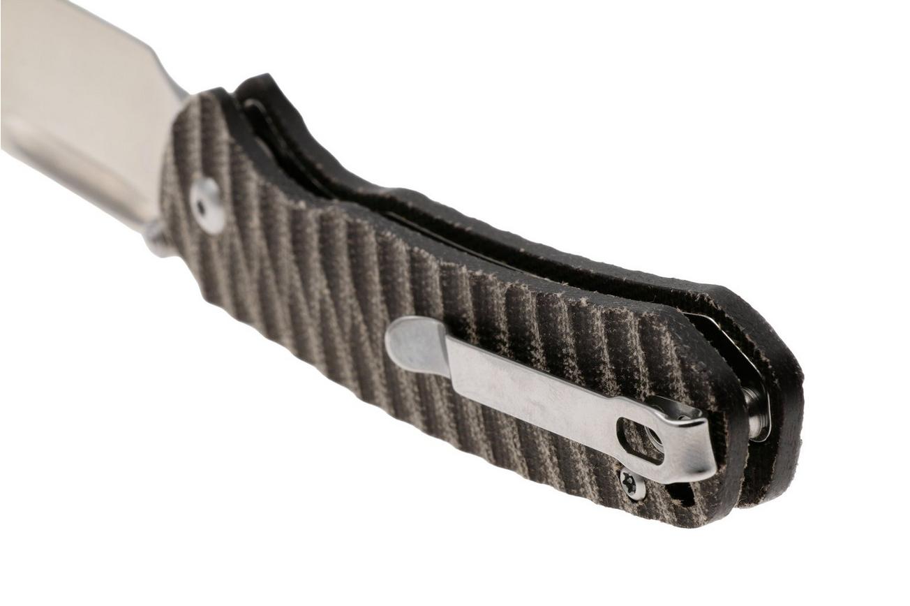CJRB Pyrite Bowie J1942-ODG Satin AR-SFII, OD Green Micarta, zakmes