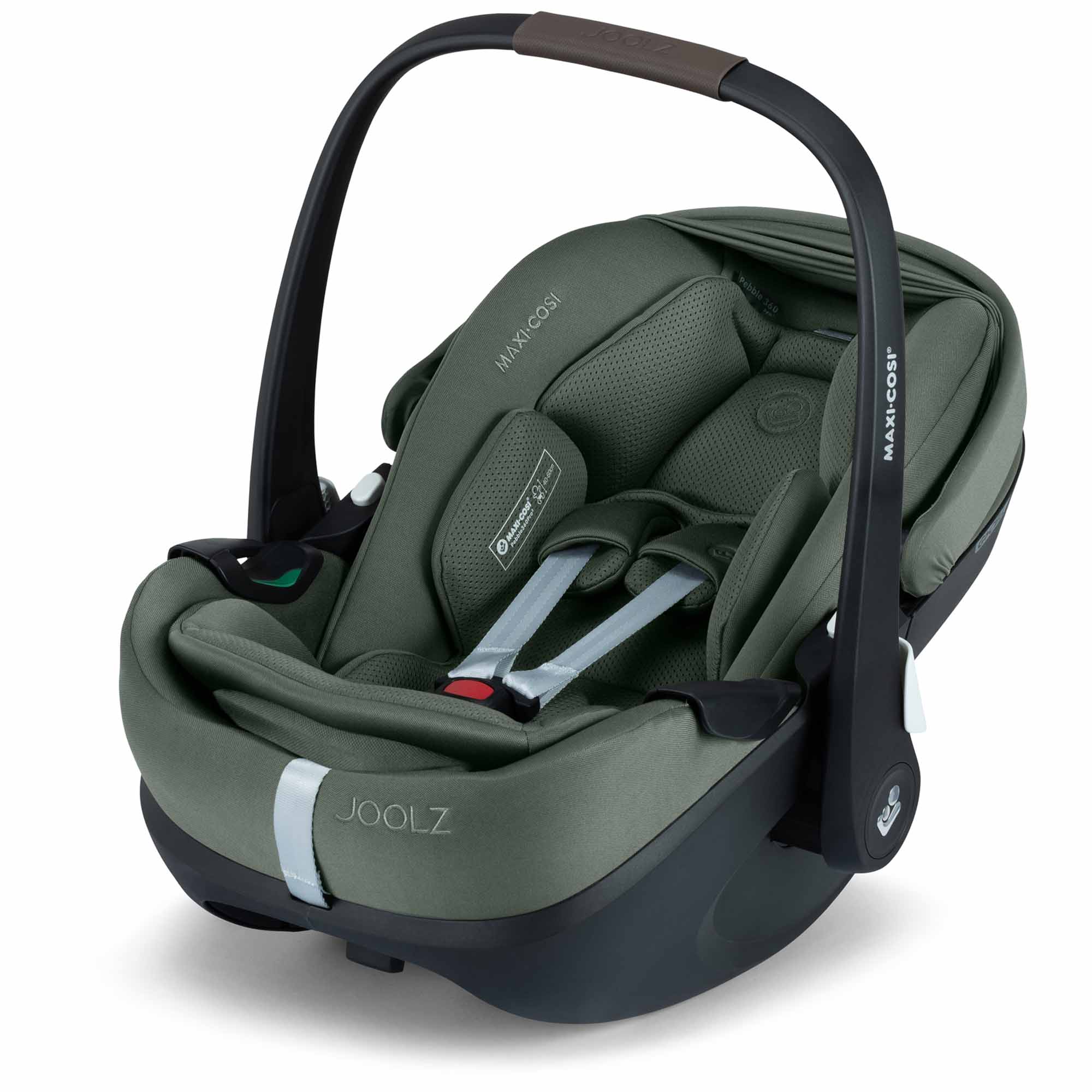 Joolz Maxi-Cosi Pebble 360 Pro groen - autostoelen met gordel bevestiging - Pré
