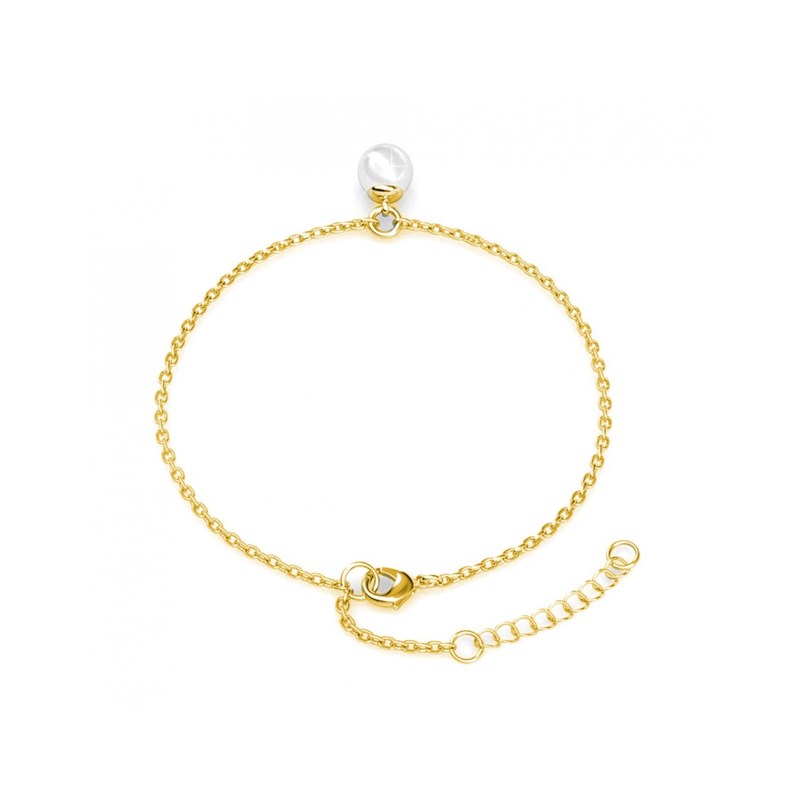 Bracelet Crystal Pearl - Doré et Cristal