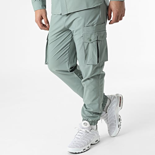Ensemble Surchemise Et Pantalon Jogging KL-2048 Vert Kaki