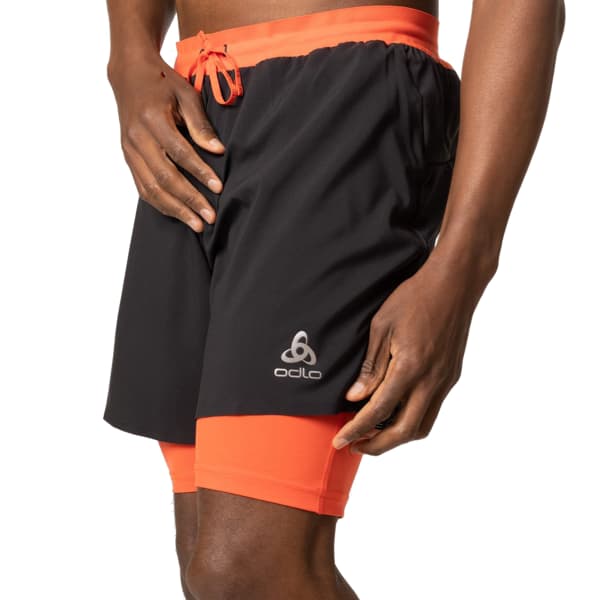 Short trail ODLO X-ALP TRAIL 6 INCH BLACK - FIRELIGHT