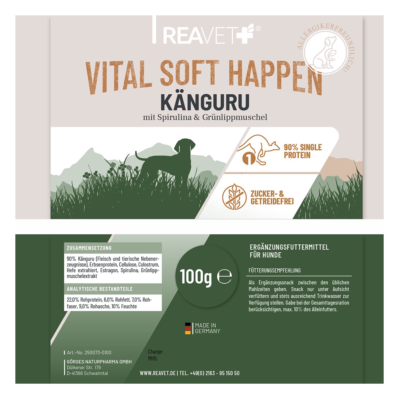 REAVET Vital Soft Happen - Känguru 100g