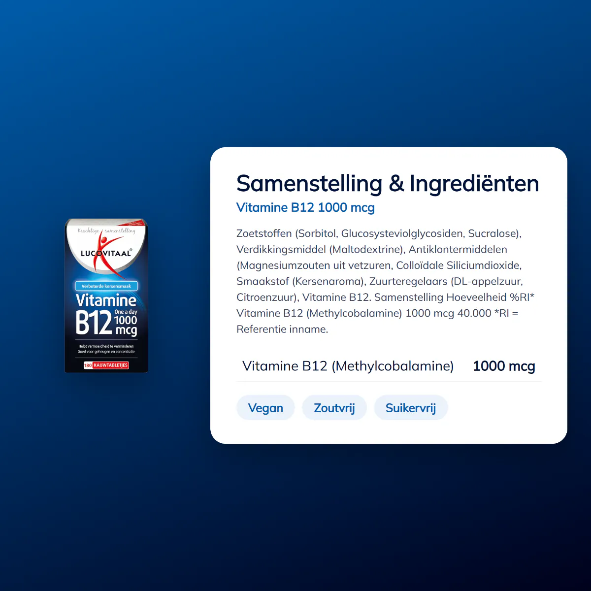 Vitamine B12 1000 mcg tabletten
