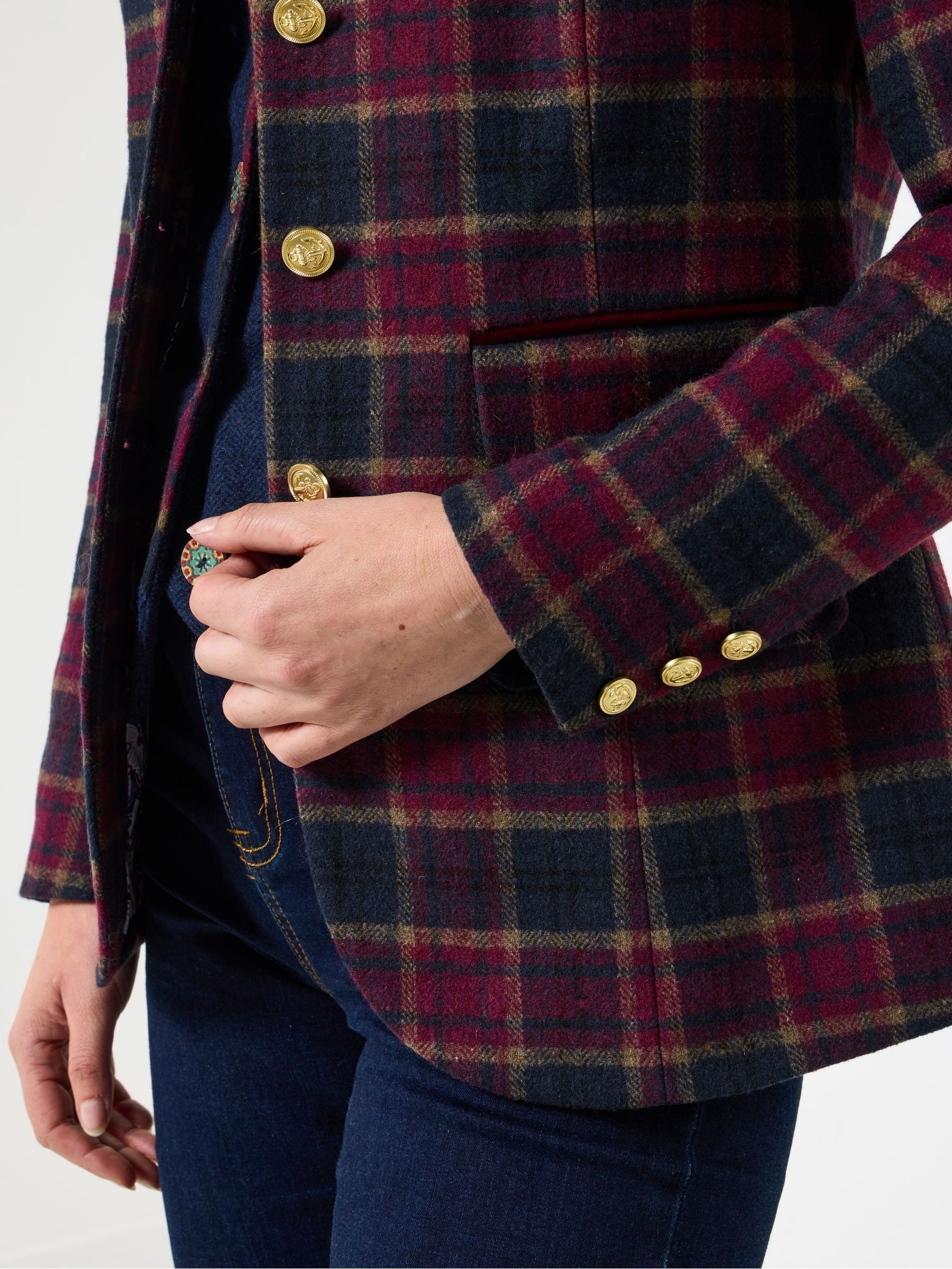 Blauw - Joe Browns Heritage Ruit Blazer