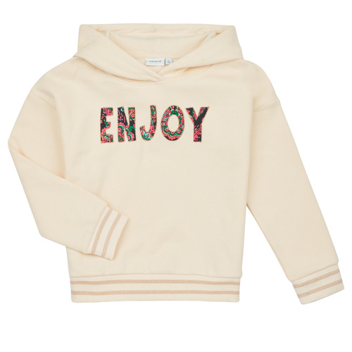 Name it - NKFLONNA LS SWE WH BRU PS - Blanc