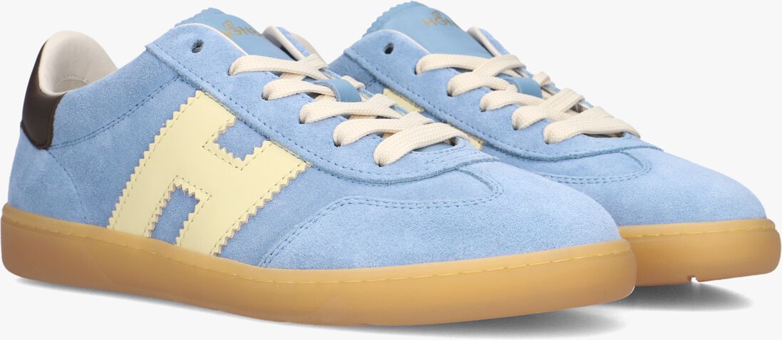 blauwe hogan lage sneakers cool allacciato h