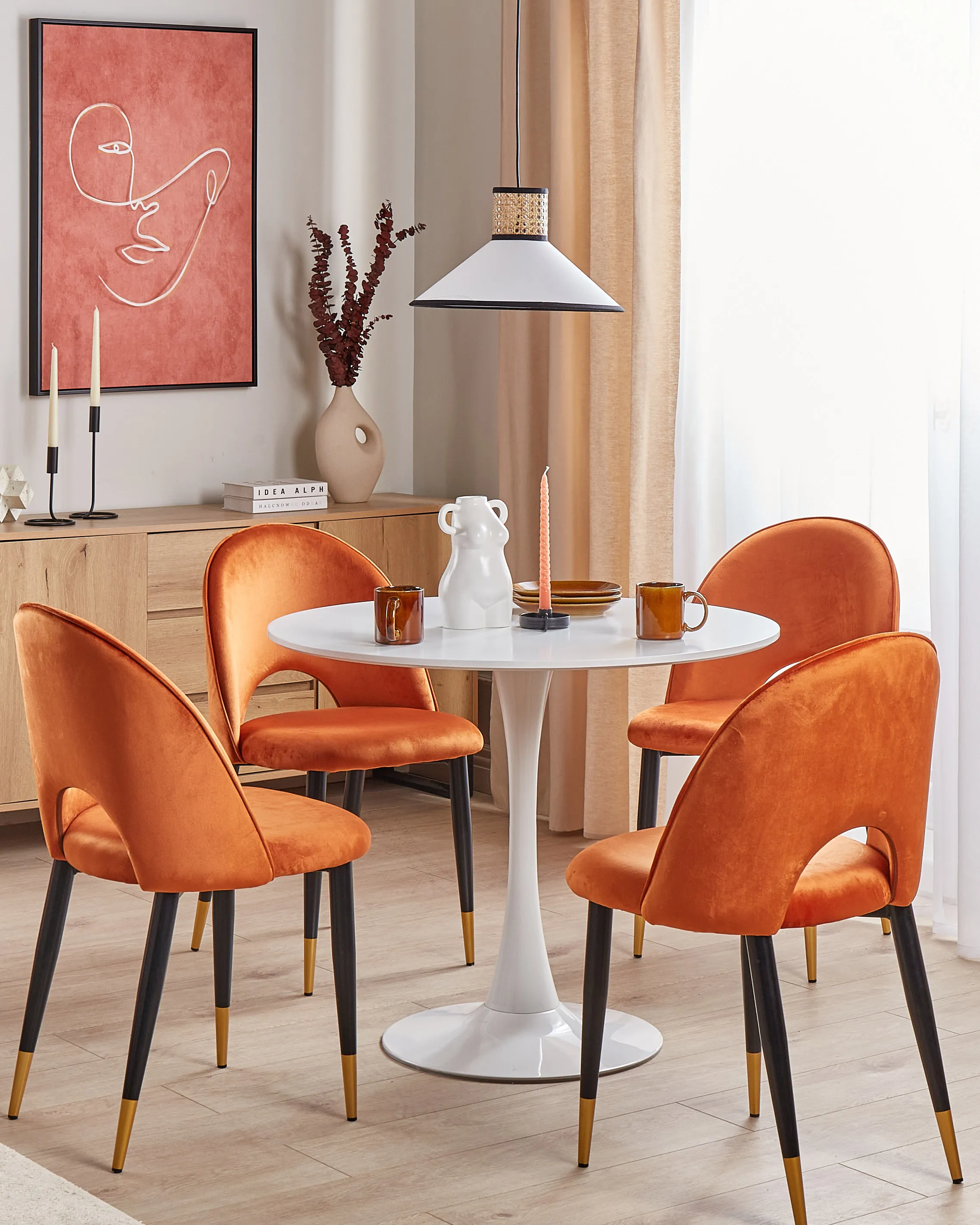 Eettafel BOCA Wit 90 cm 90 cm