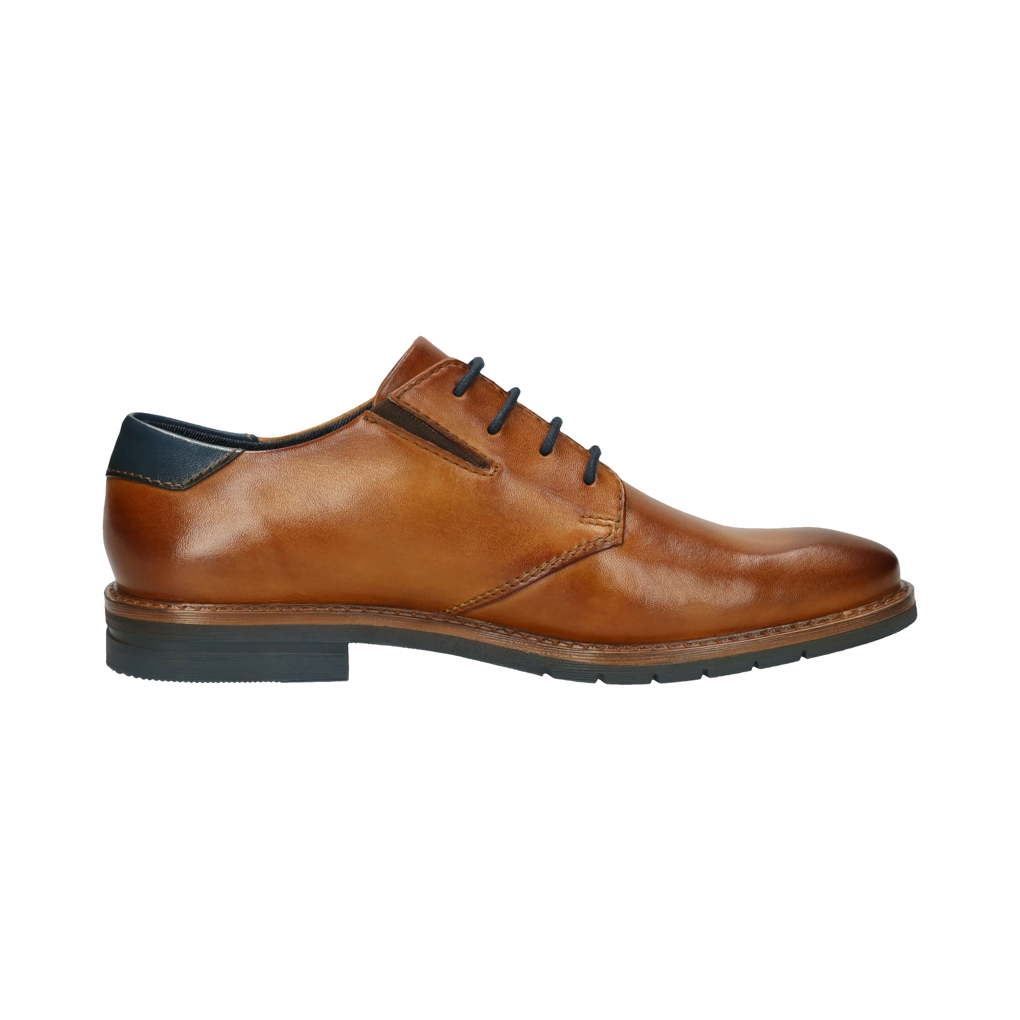 Leder Business Schnürer cognac