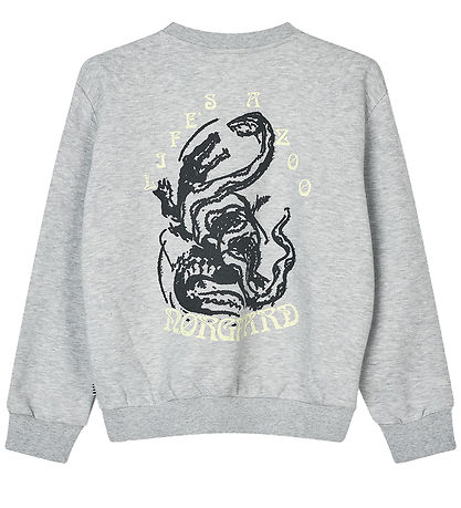 Mads Nørgaard Sweatshirt - Sonar - Hellgrau-Meliert