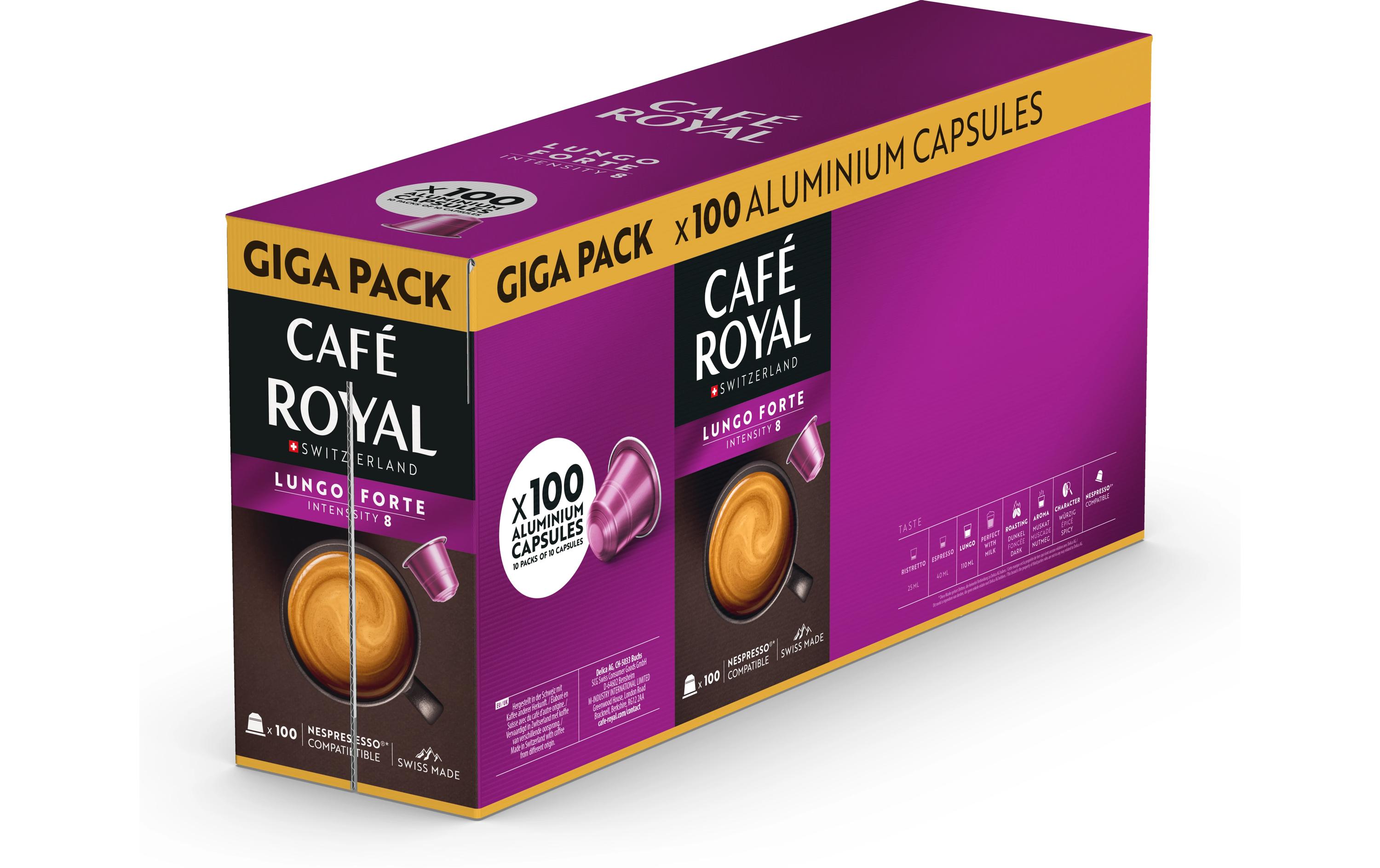 Kaffeekapseln für Nespresso Lungo Forte 100 StückKaffeekapseln für Nespresso Maschinen
