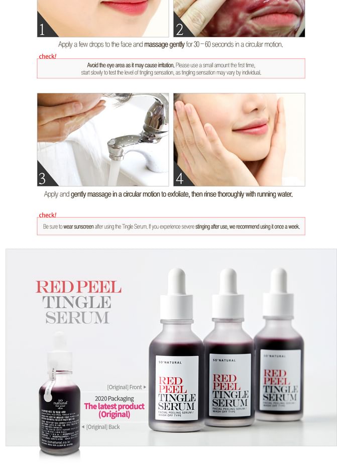 zo natuurlijk - Red Peel Tingle Serum Mini