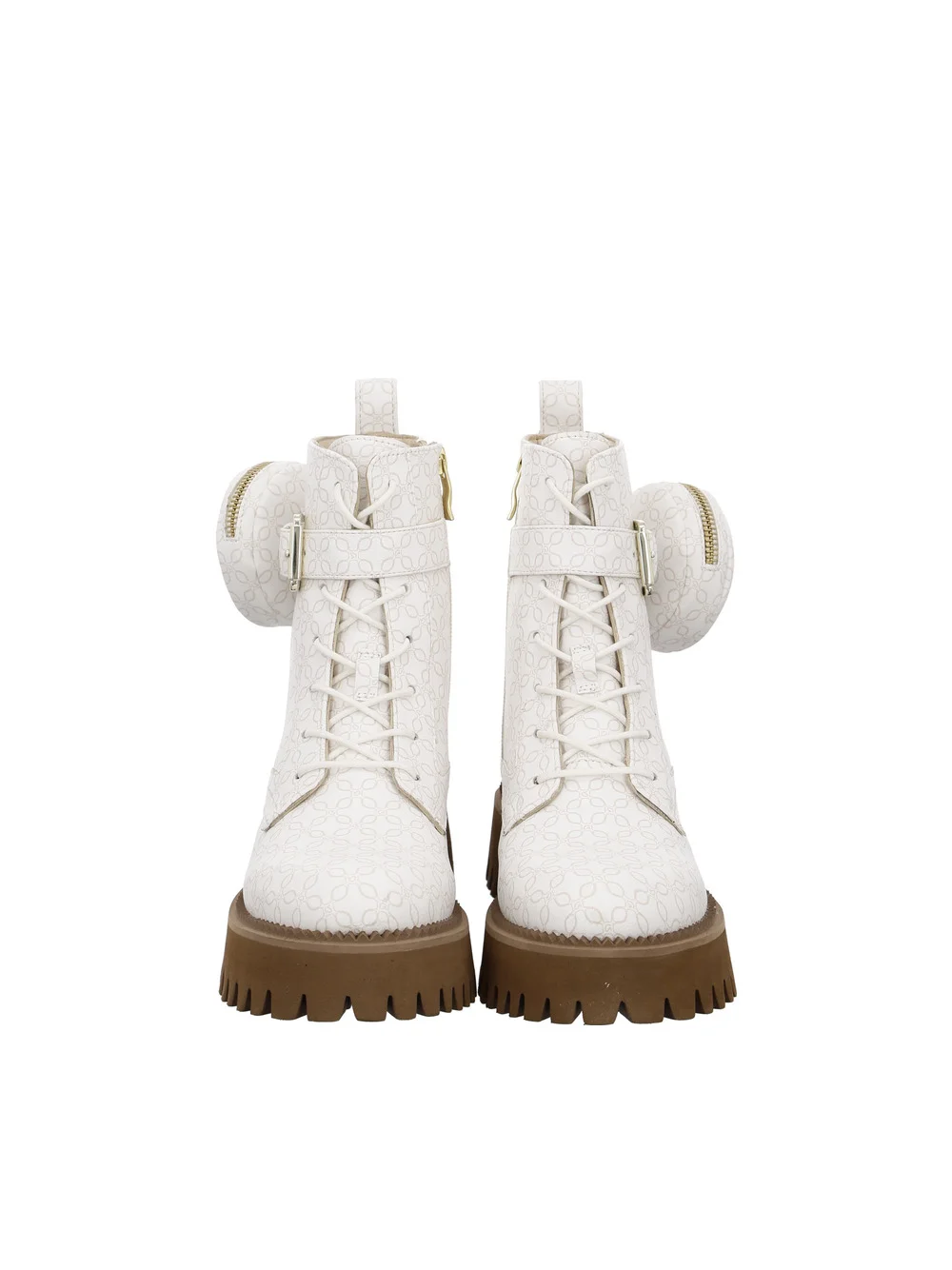 Stiefelette Amsterdam weiß-taupe