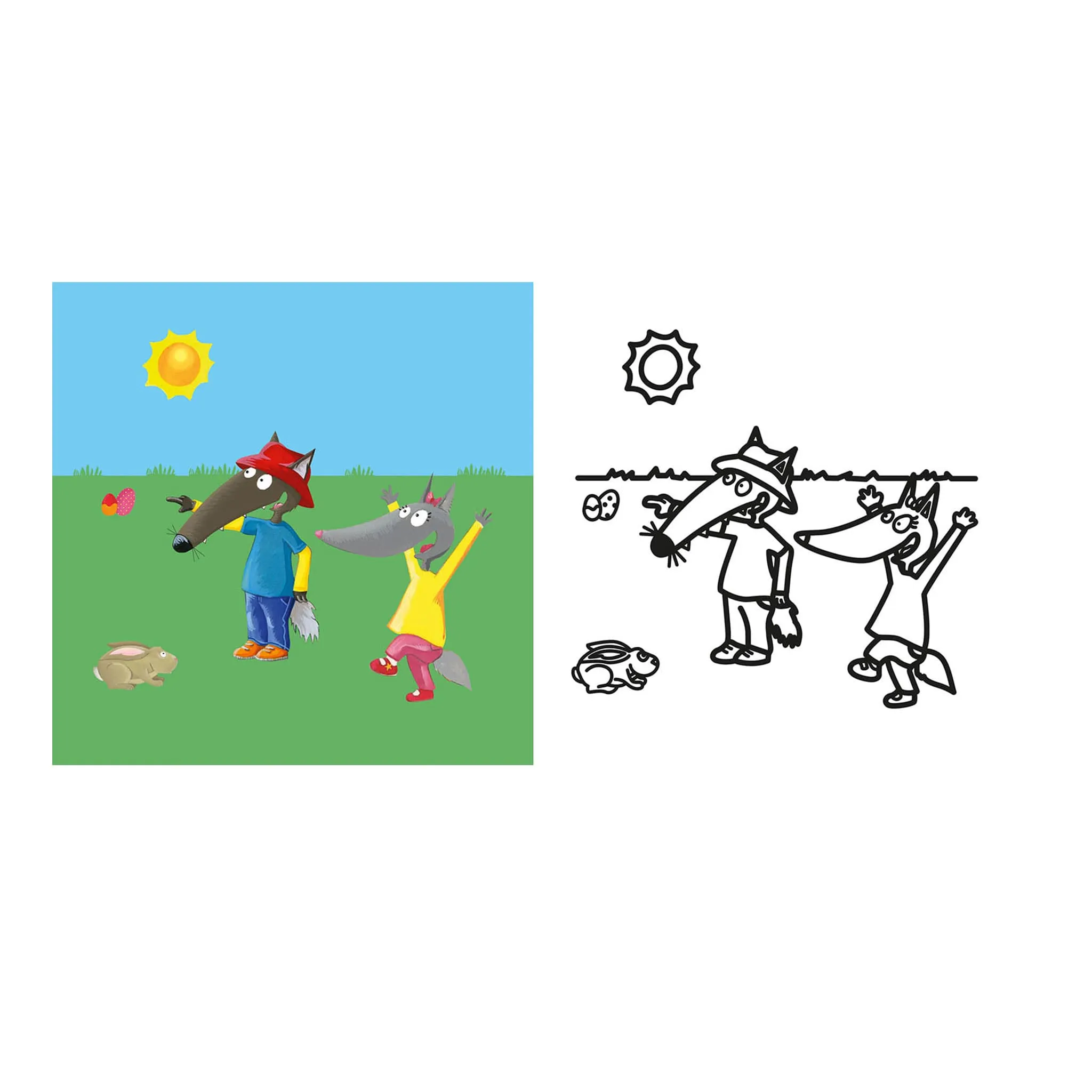 Auzou Mes Premier Coloriages Ptit Loup - Joyeuses Pâques!
