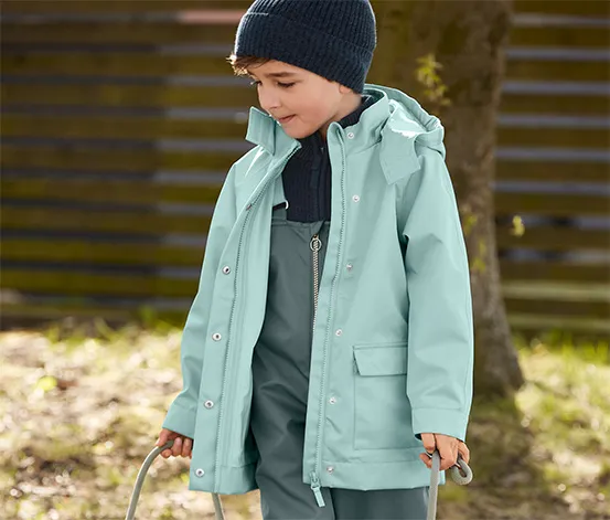 Regenjacke, hellgrün