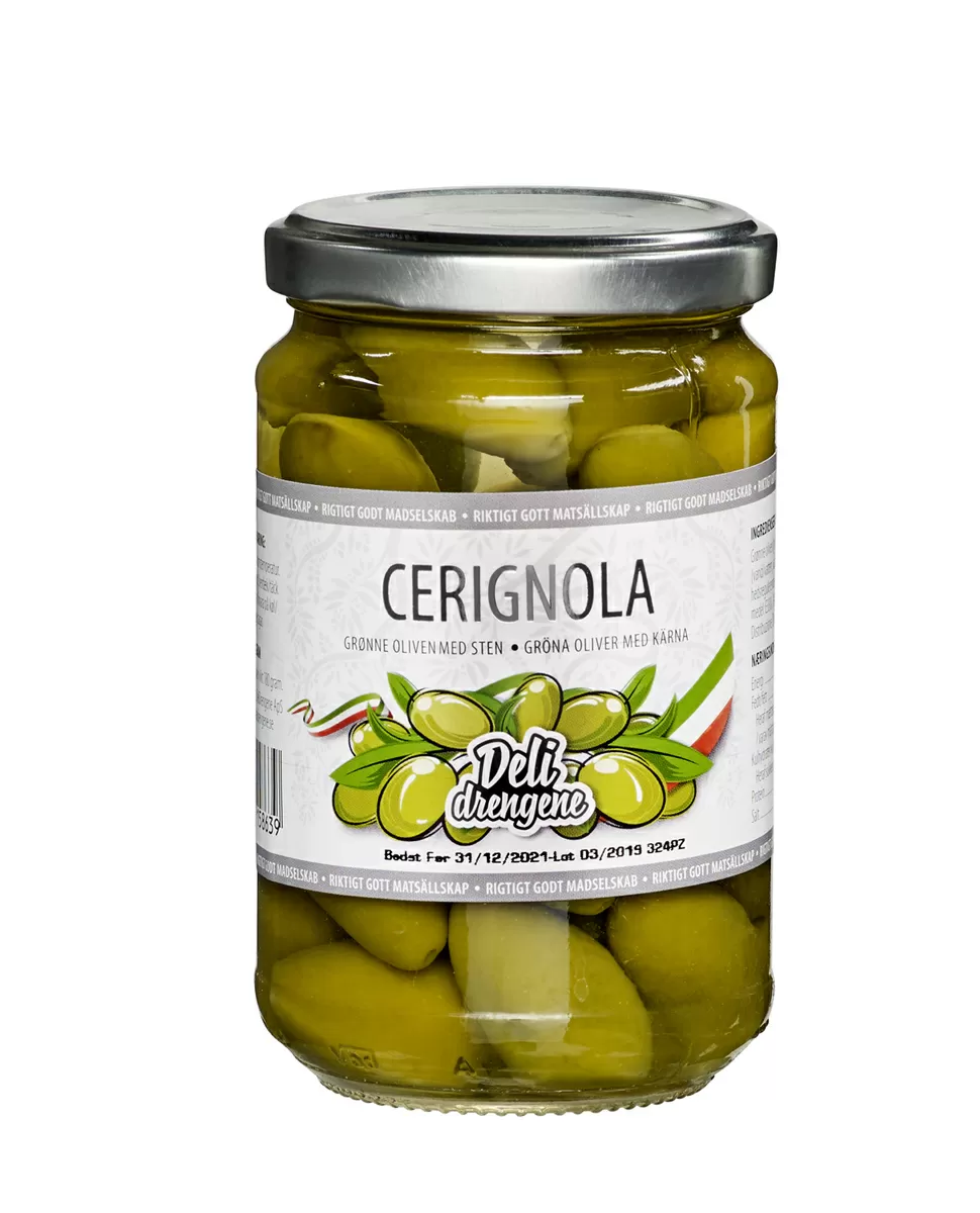 Deli Drengene Oliven Bella Cerignola - 280 g