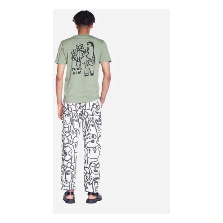 Olow T-shirt Tudo Bem Coton Bio | Sauge