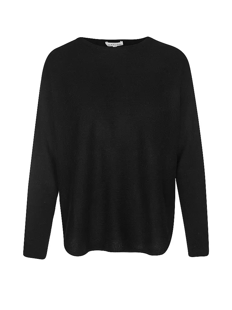 DAVIDA Kaschmirpullover  schwarz