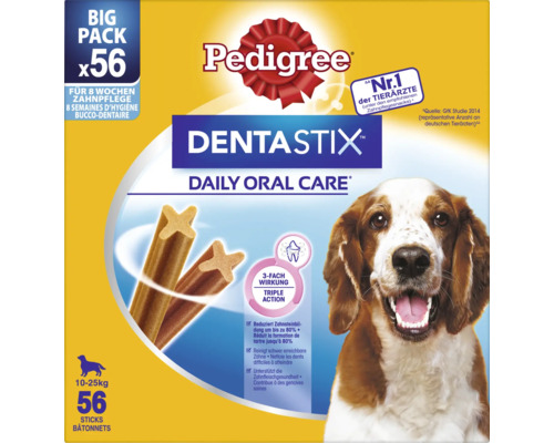 Pedigree Dentastix hondensnack voor middelgrote honden, 56 sticks, kauwsnack