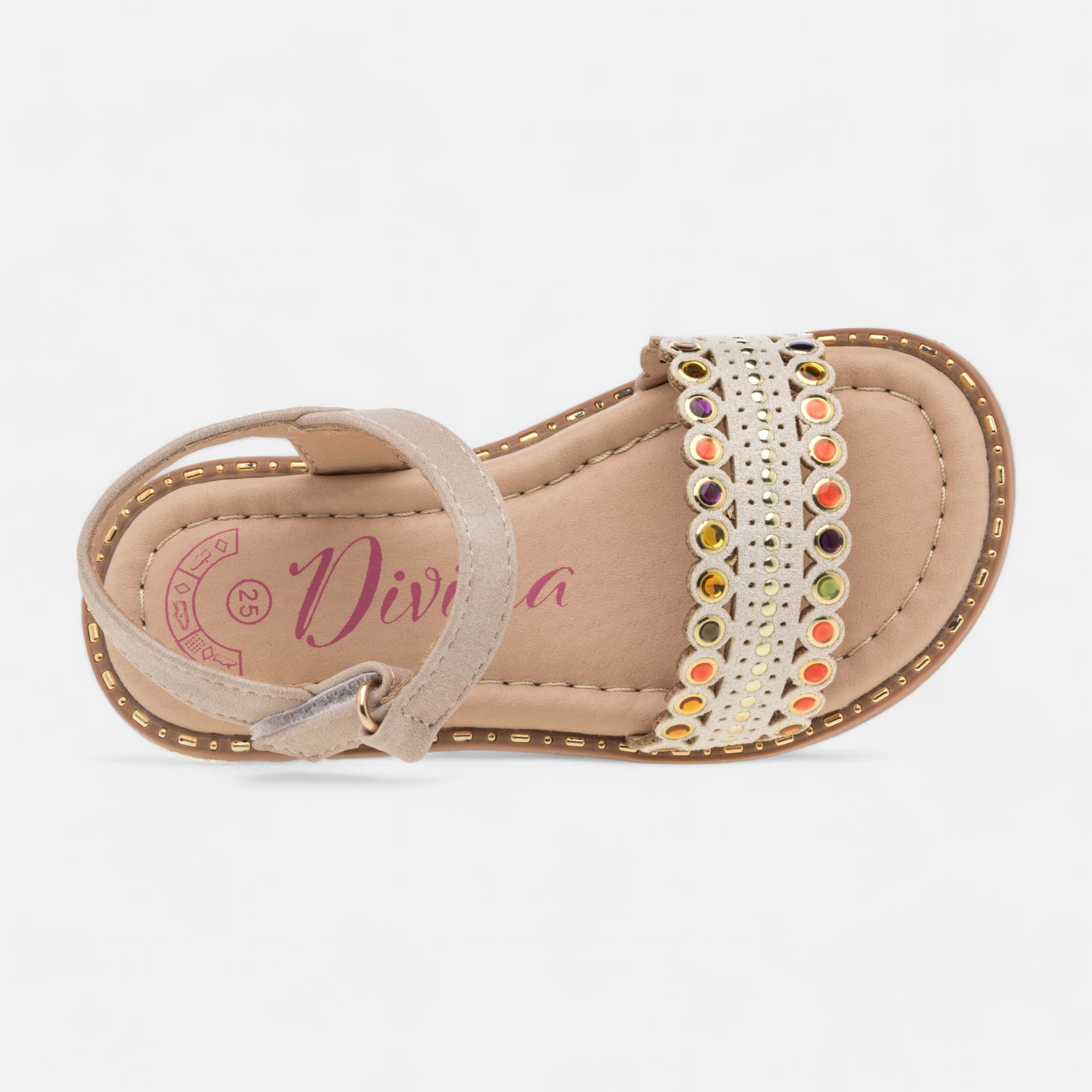 Nu-pieds Fille beige