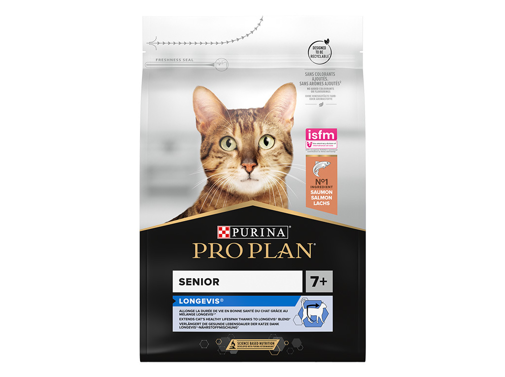 RAÇÃO PARA GATO PRO PLAN ADULTO  7 SALMÃO 3KG