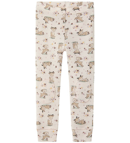 Name It Leggings - Uld - NmfWillit - Lilac Ash m. D?dyr