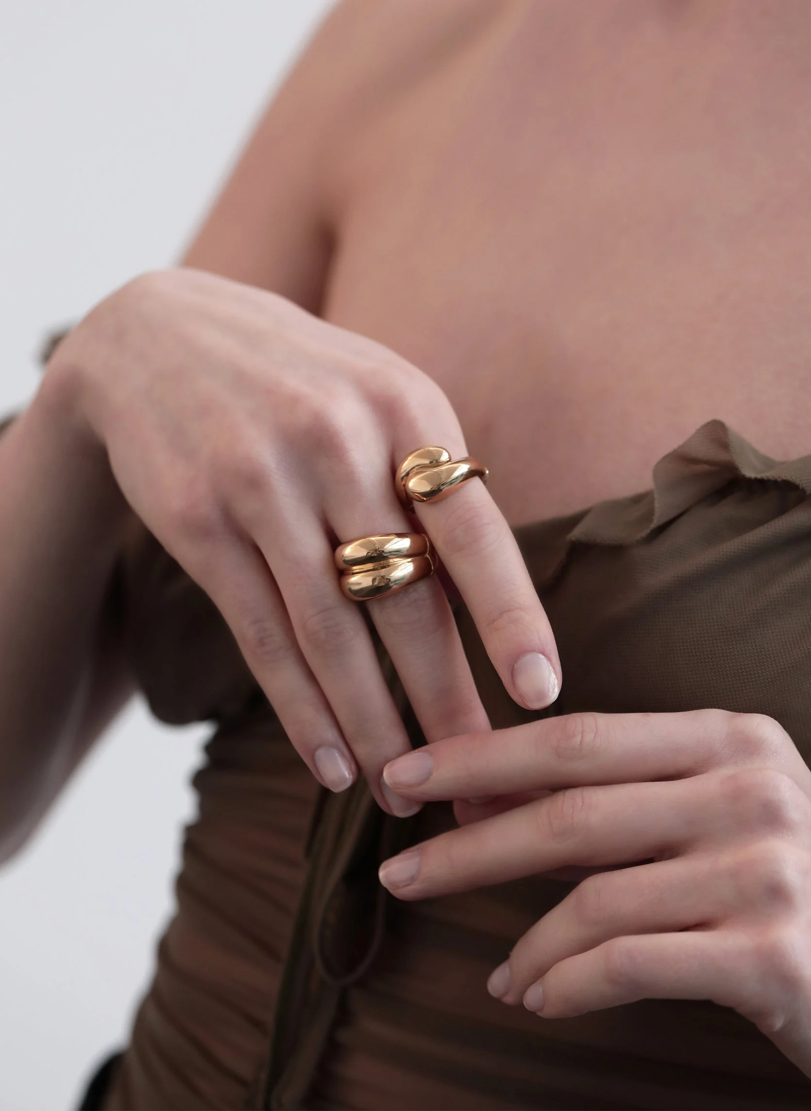 HEDERA - Bague large hedera | Doré