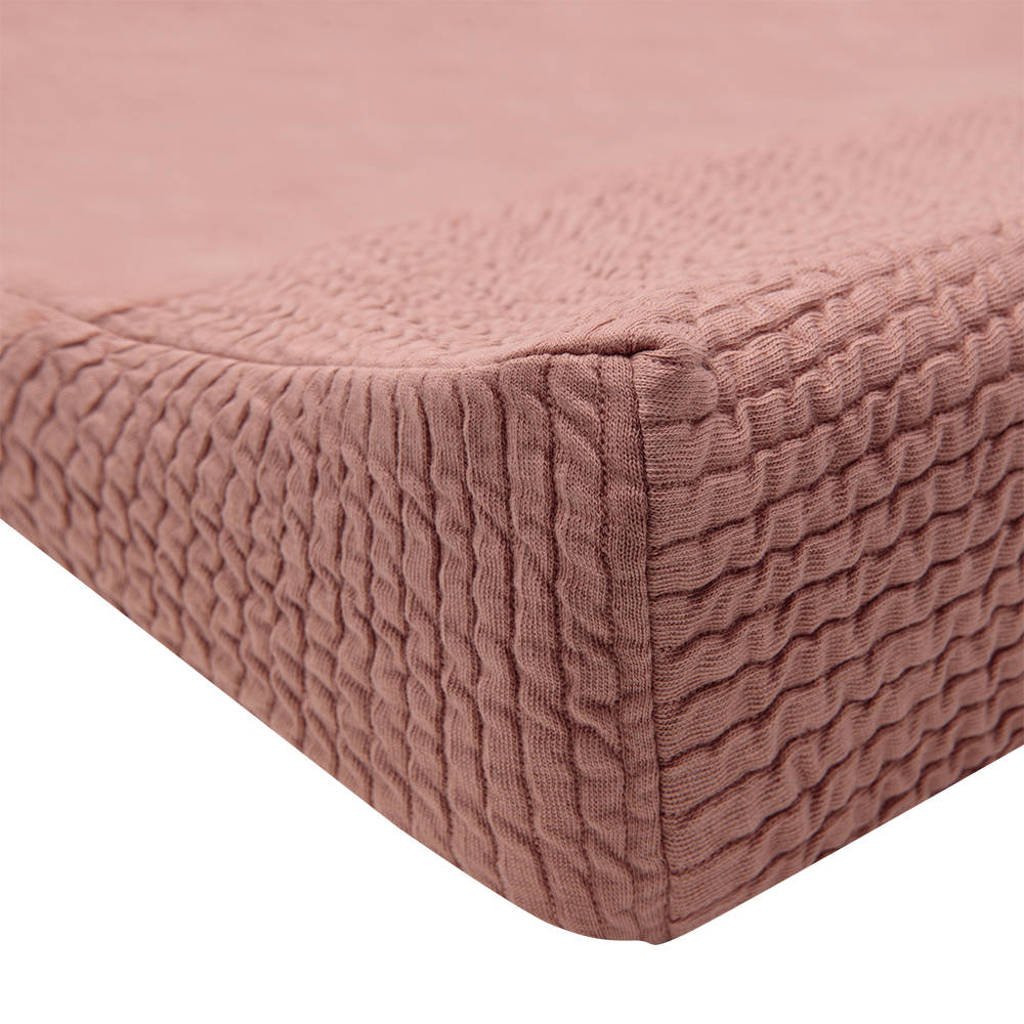 aankleedkussenhoes Dusty Pink waves