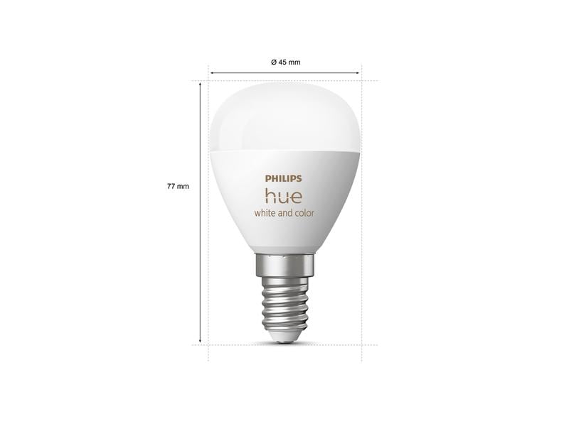 Philips Hue White & Color Ambiance E14 Luster Tropfenform 4 Smartes Hue E14-Leuchtmittel