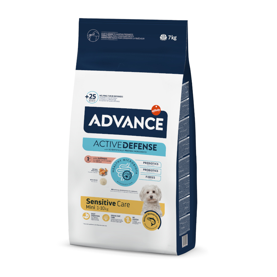 Ração Advance Active Defense Mini Sensitive Salmão e Arroz para cães