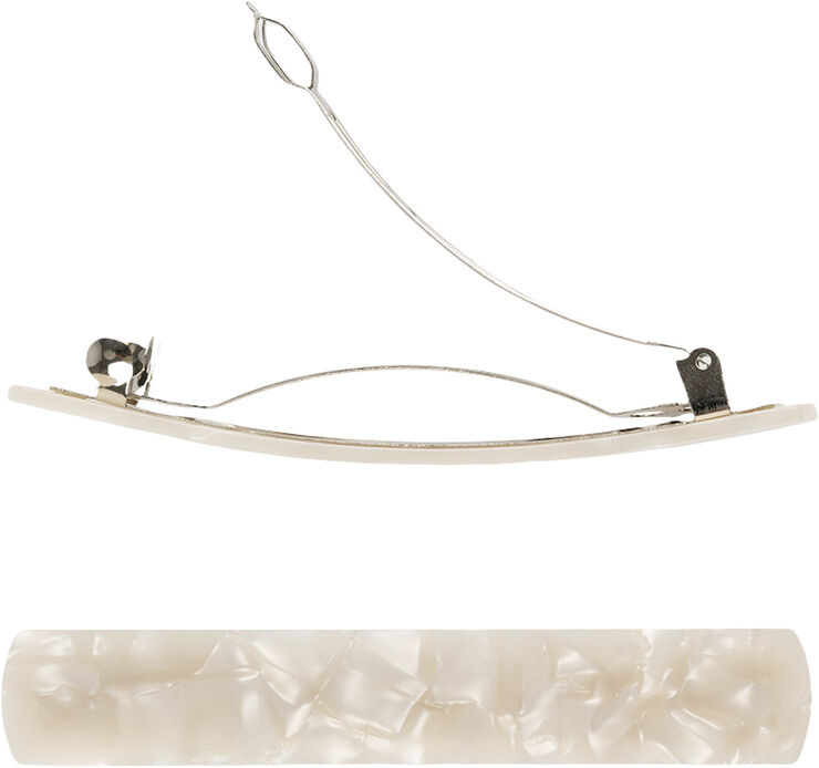 Sui Ava Bright Hair Clip White