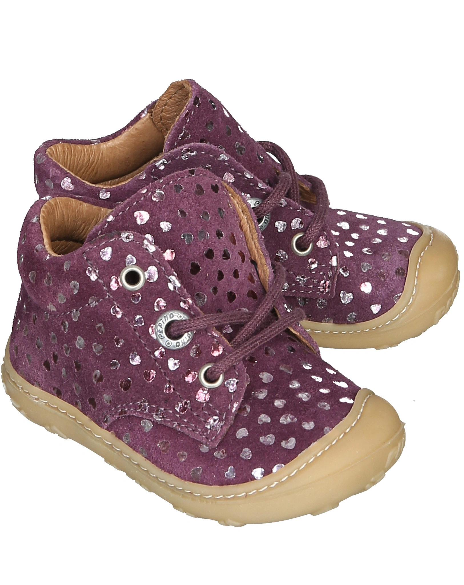 Lauflernschuhe DOTS in merlot
