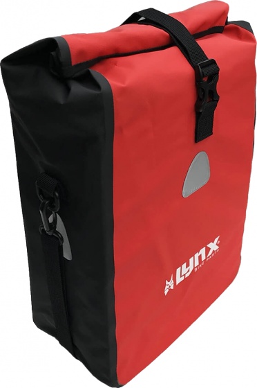 Lynx bagagebærertaske tarpaulin rød